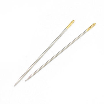 Nähnadeln Set aus Stahl gold 31~51x0,7~1,0 mm