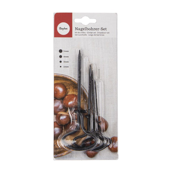 Nagelbohrer-Set 2-5mm 4 Stück