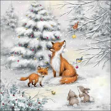 Ambiente Servietten Fox in Forest 33x33 cm 20 Stück