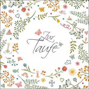 Ambiente Servietten 33x33 Zur Taufe 20Stück