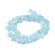 Natürliche Aquamarin Edelsteinsplitter Strang 5–7 mm Loch 0,8 mm 40m