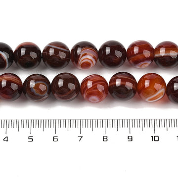Natürlicher Achat "Eye Agate“ Perle rund braun 12mm 1 Stück