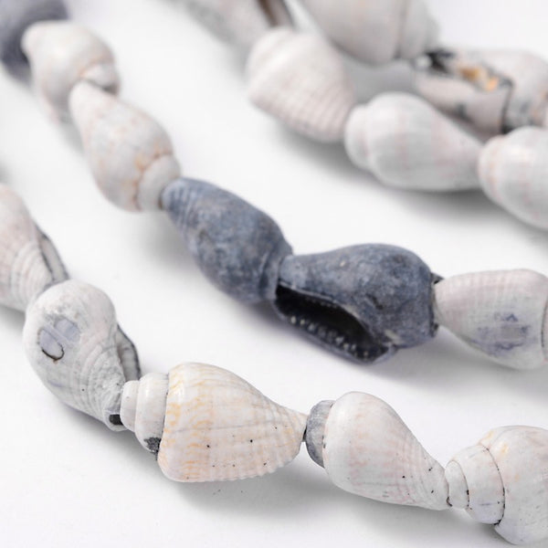 Natürliche Muschelperlen -Strang 5~8mm ca. 140 Stk. / Strang 144cm