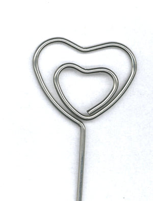 Notizhalter aus Metall Herz 15cm 1 Stück