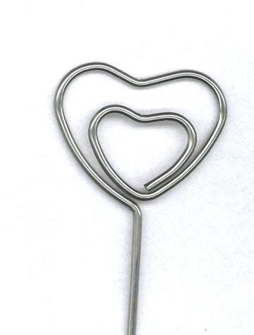Notizhalter aus Metall Herz 15cm 1 Stück