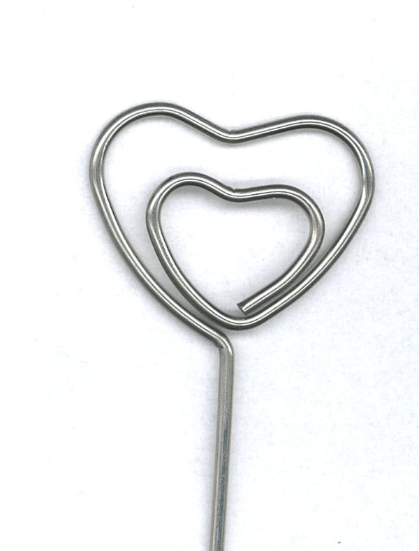 Notizhalter aus Metall Herz 15cm 1 Stück