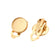 Ohrclips Edelstahl gold mit Modellierwanne 10mm 1 Paar