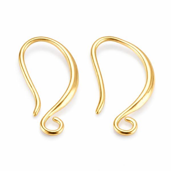 Ohrhaken mit horizontaler Öse 21x10x1,5mm 1 Paar