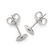 Ohrstecker Edelstahl mit Platine 4mm 4 Paar/ Pkg.