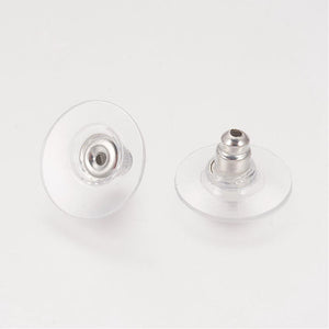 Ohrstecker Edelstahl mit Platine 4mm 4 Paar/ Pkg.
