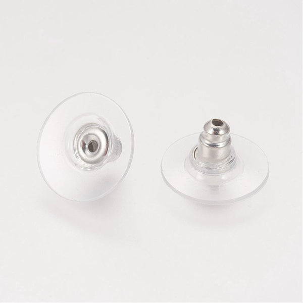 Ohrstecker Edelstahl mit Platine 4mm 4 Paar/ Pkg.