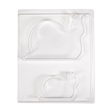 PET Gießform Schnecken 15,5x11x2cm+9,5x6,6x2cm