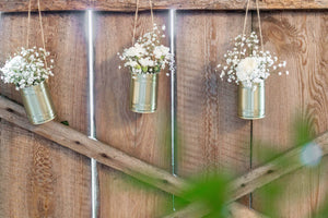 Hochzeitsdosen goldene Dosen, 5Stk. 10x7cm