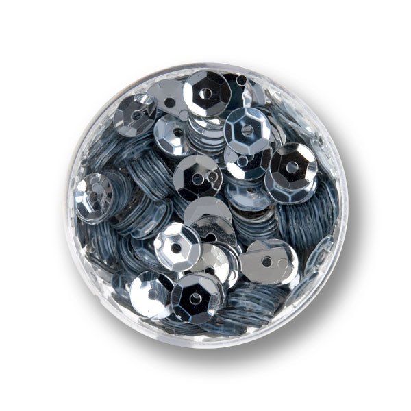 Pailletten-Schüssel silber 6mm 30g 4000 Stück