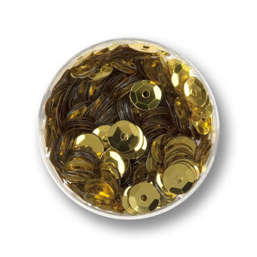 Pailletten gold 6mm 1mm Loch 30g