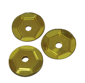 Pailletten gold 6mm 1mm Loch 30g