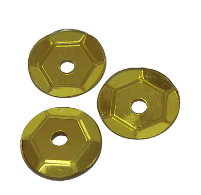 Pailletten gold 6mm 1mm Loch 30g