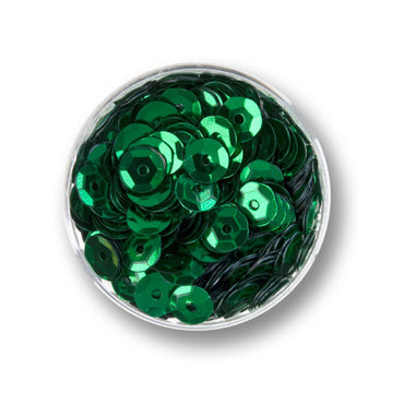 Pailletten grün gewölbt 6mm 30g