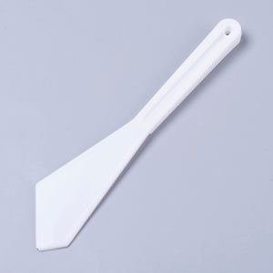Palettenmesser Malspachtel Set Kunststoff weiß 6-teilig
