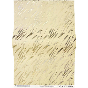 Paper Patch Decoupagepapier In the Meadow Gräser Hotfoil gold 30x42cm 1 Bogen