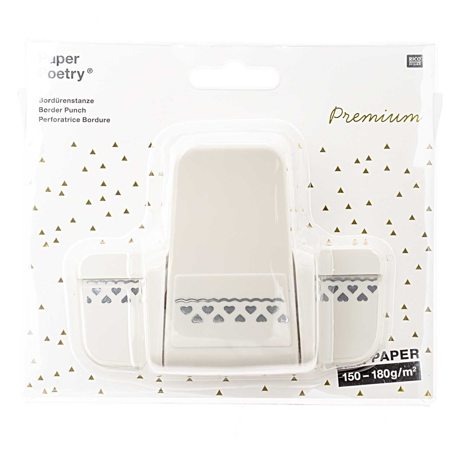 Paper Poetry Bordürenstanzer Herzen klein 1,5x4cm