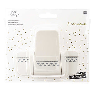 Paper Poetry Bordürenstanzer Herzen klein 1,5x4cm