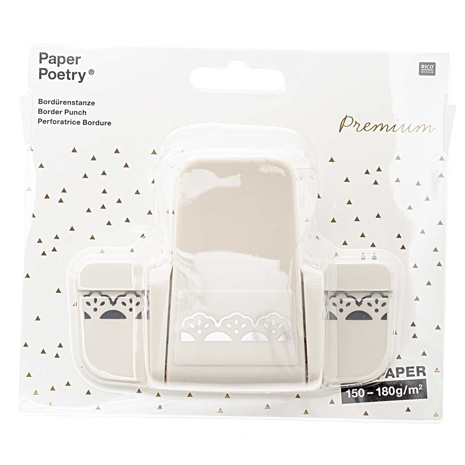 Paper Poetry Bordürenstanzer Blumen klein 1,5x4cm