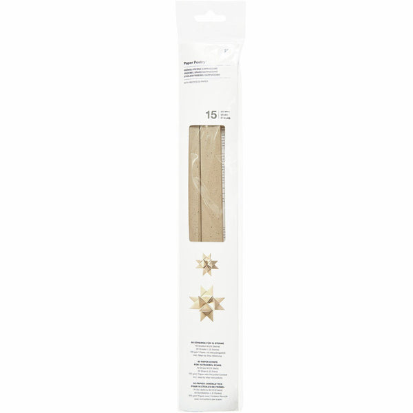 Paper Poetry Fröbelstreifen mit Recyclingpapier 60 Stück 120g/m² für 15 Sterne