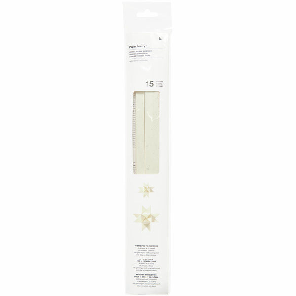 Paper Poetry Fröbelstreifen mit Recyclingpapier 60 Stück 120g/m² für 15 Sterne