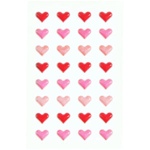 Paper Poetry Mini Puffy Sticker Herzen 32-teilig