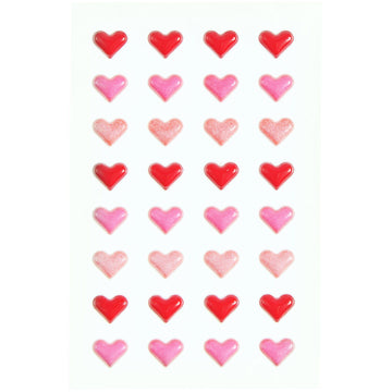 Paper Poetry Mini Puffy Sticker Herzen 32-teilig
