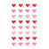 Paper Poetry Mini Puffy Sticker Herzen 32-teilig