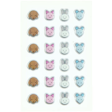 Paper Poetry Mini Puffy Sticker Tiere 24-teilig