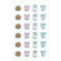 Paper Poetry Mini Puffy Sticker Tiere 24-teilig