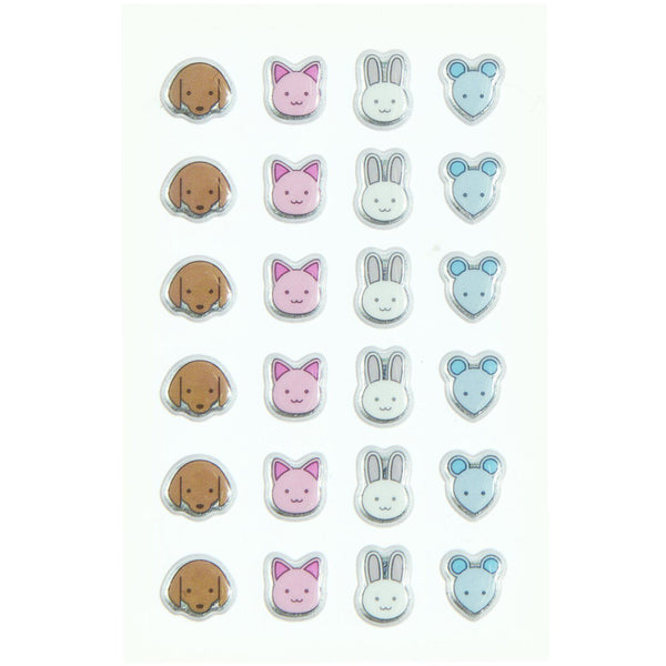 Paper Poetry Mini Puffy Sticker Tiere 24-teilig