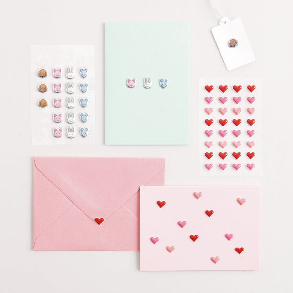 Paper Poetry Mini Puffy Sticker Tiere 24-teilig