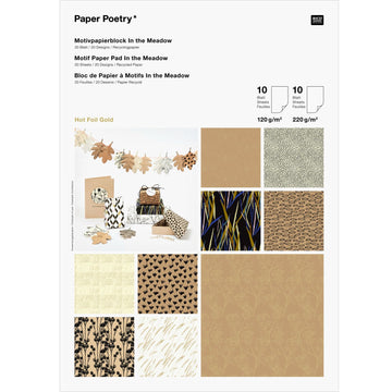 Paper Poetry Motivpapierblock In the Meadow 21 Blatt