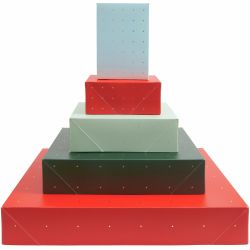 Paper Poetry Papierschachtel Sterne Set Mix 5-teilig 1x A3, 1x A4, 1x A5, 2x A6