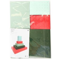 Paper Poetry Papierschachtel Sterne Set Mix 5-teilig 1x A3, 1x A4, 1x A5, 2x A6