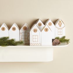 Paper Poetry Papphäuser vorgestanzt 15x7,5x7,5cm 24 Stück weiß