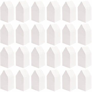 Paper Poetry Papphäuser vorgestanzt 15x7,5x7,5cm 24 Stück weiß