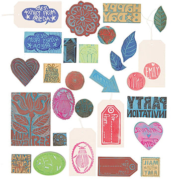 Paper Poetry Holzstempelgriff Herz 6x6cm