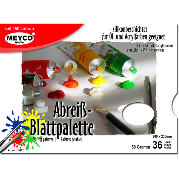 Papier-Abreißpalette 50g 30x23cm 36 Blatt