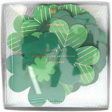 Papier Glücksklee Happy New Year FSC MIX 60 Stk 100 g/m² ca. 10x10cm