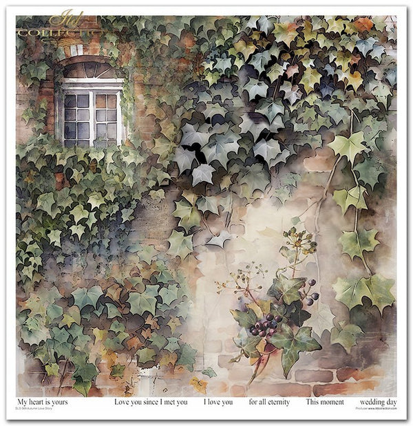 Papiere für Scrapbooking  Autumn Love Story 310x320 mm 200 g/m2 10 Stück