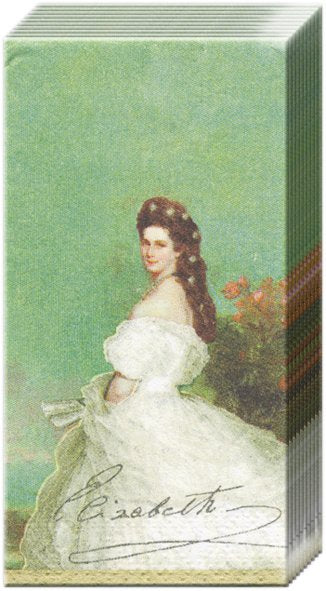 Papiertaschentücher Kaiserin Sissi  21x21cm 10 Stück / Packung
