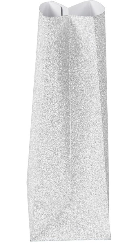 Papiertüten Faltsack Glitter H:17cm 6x9cm 8 Stück / Set