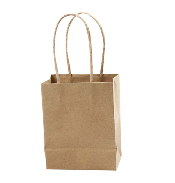 Papiertüten Tragetasche Kraftpapier braun 10 Stück/Pkg