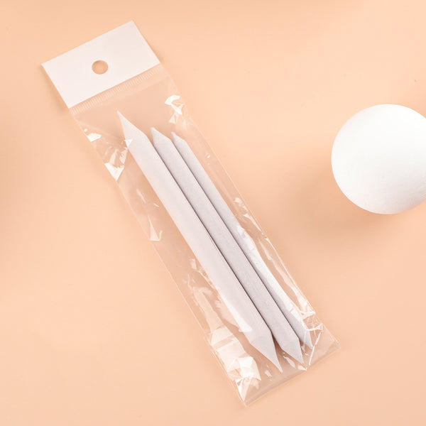 Papierwischer Set zum Zeichnen Estompe naturweiß 3-teilig