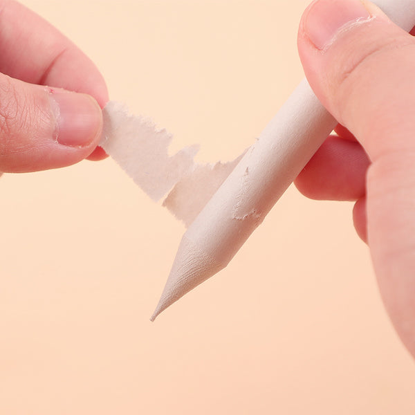 Papierwischer Set zum Zeichnen Estompe naturweiß 3-teilig